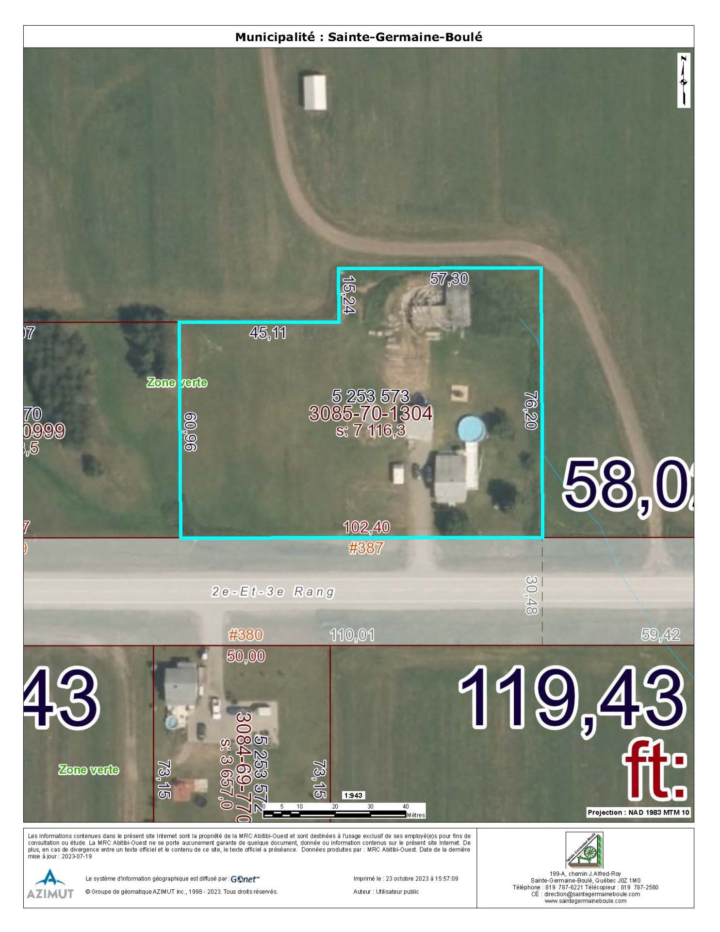 Propriétés 387 2eet3eRang SainteGermaineBoulé Les immeubles EXCELL