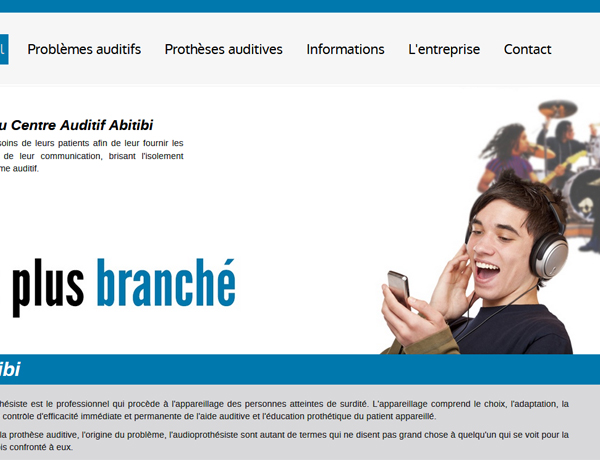 Site de Centre Auditif Abitibi