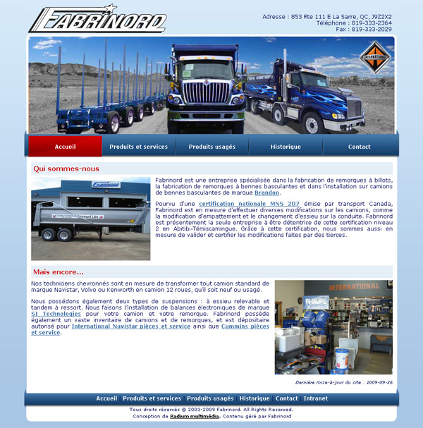 Site de Fabrinord