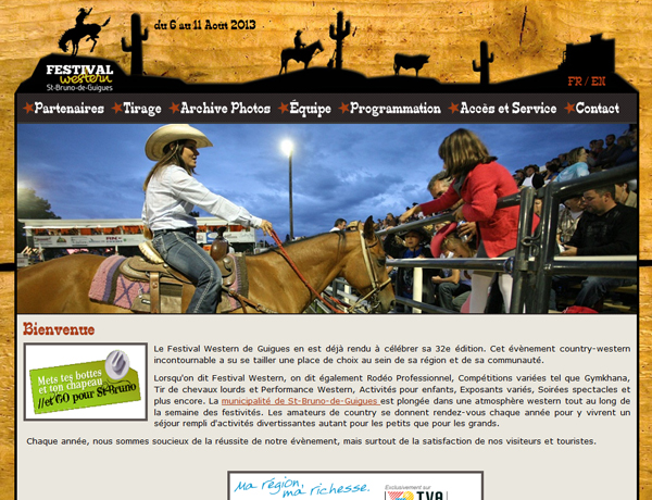 Site de Festival Western de Guigues