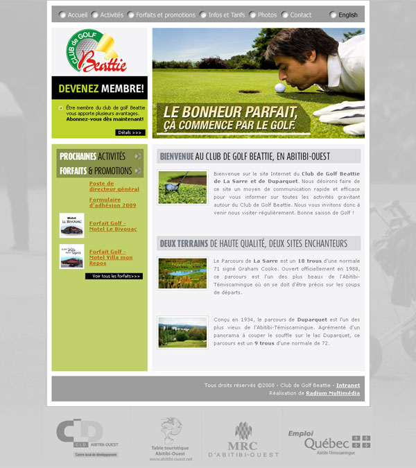 Site de Club de Golf Beattie