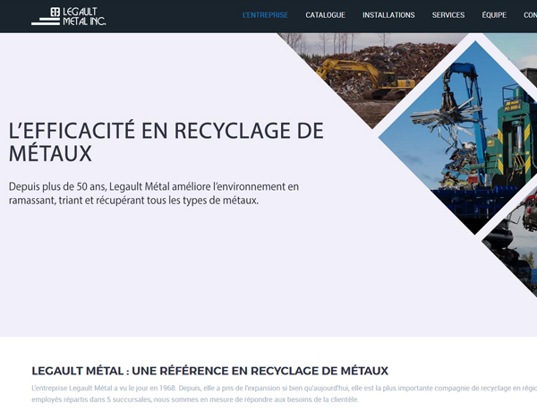 Site de Legault Mtal