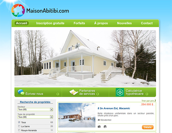 Site de Maison Abitibi