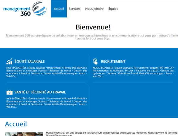 Site de Management 360