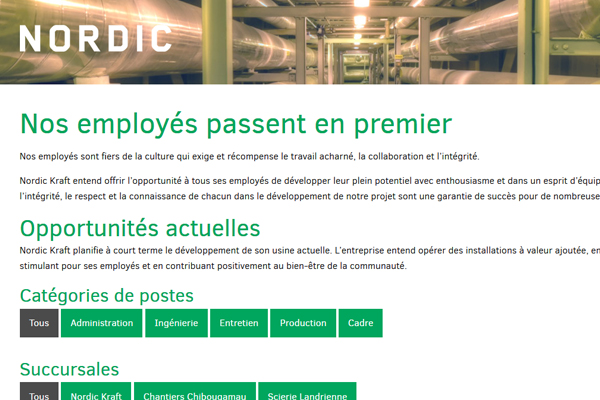 Site de Emploi Nordic