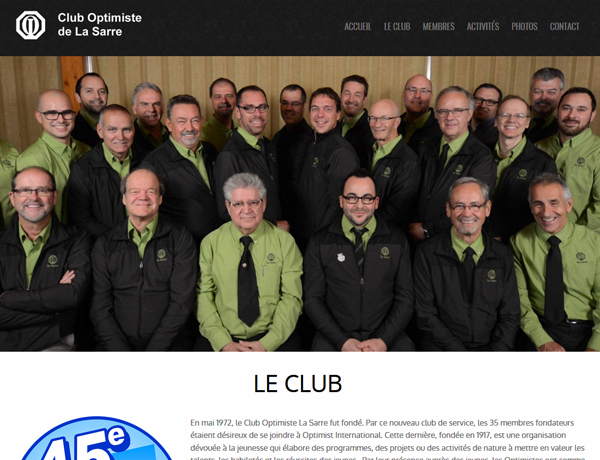 Site de Optimiste La Sarre