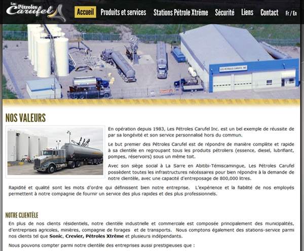 Site de Les Ptroles Carufel