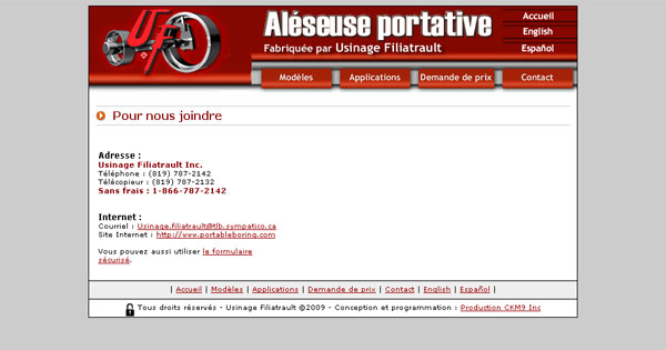 Site de Alseuse portative