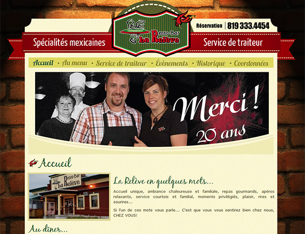 Site de Resto-Bar la Relve