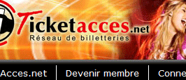 Aperçu de TicketAcces.net
